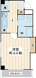 アルヴィータ舞浜 1Kの間取図画像