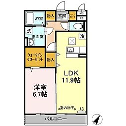 間取図画像 1LDK