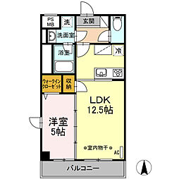 間取図画像 1LDK
