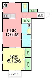 間取図画像 1LDK