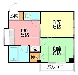 間取図画像 2DK