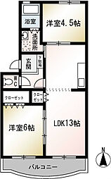 間取図画像 2LDK