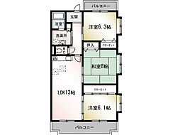 間取図画像 3LDK
