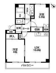間取図画像 2LDK