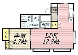 間取図画像 1LDK
