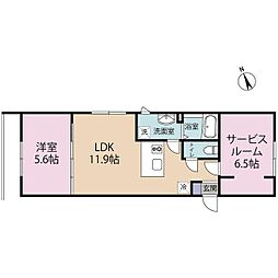 間取図画像 1SLDK