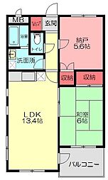 間取図画像 1SLDK