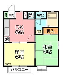 間取図画像 2DK