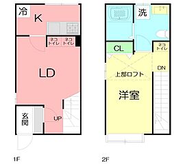 (仮称)本宿町-計画 1LDKの間取図画像