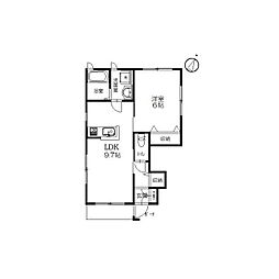 間取図画像 1LDK