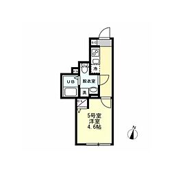 INsideGroveEVE 1Kの間取図画像