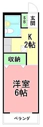 間取図画像 1K