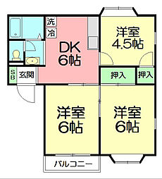間取図画像 3DK