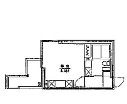 LIFEZONE藤沢 ワンルームの間取図画像