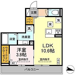 間取図画像 1LDK