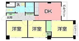藤沢ハイツ 3LDKの間取図画像