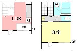 鵠ノ杜舎欅棟 1LDKの間取図画像