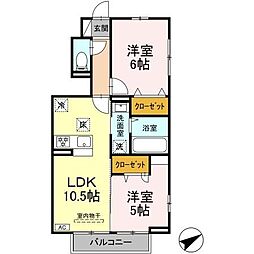 VillaLuminousSHONANDAI 2LDKの間取図画像