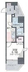 TheParkcross藤沢 1Kの間取図画像
