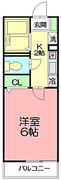 學遊館 1Kの間取図画像