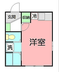 オレンジヒルズ ワンルームの間取図画像