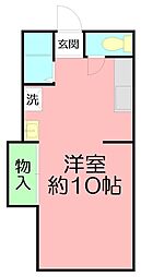 サンライフユウ ワンルームの間取図画像