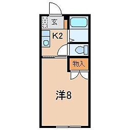 間取図画像 1K