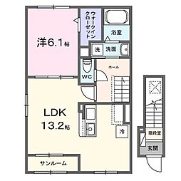 フィールズイーストＡ 2階/-