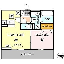 間取図画像 1LDK
