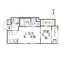 間取図画像 1LDK