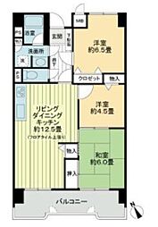 ライオンズマンション小倉駅南 3LDKの間取図画像