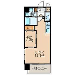 リュシオールレジデンス 1LDKの間取図画像