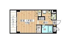メゾン東武三萩野(株)東武住販小倉ビル 1Kの間取図画像