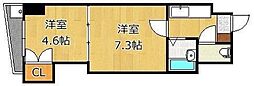 ロイヤルマキシム112 2Kの間取図画像
