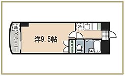 ロイヤルアミューズ72 1Kの間取図画像