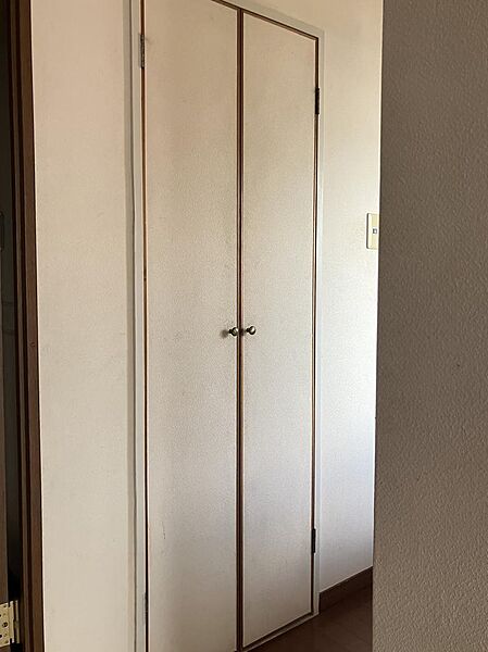 こちらも廊下の収納です。掃除用具や季節のアイテムなど、ご家族の共有アイテムの収納に役立ちそうです。
