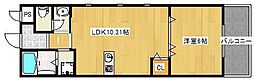 風雅 1LDKの間取図画像