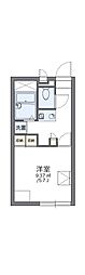 レオパレスアーバンアメニティー 1Kの間取図画像