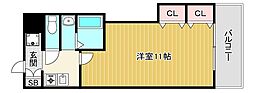 M'プラザ津田駅前12番館 1Kの間取図画像