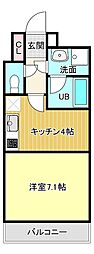 S.stage 1Kの間取図画像