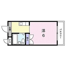 S・H・星ケ丘ハイツ 1Kの間取図画像
