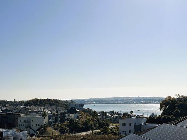 バルコニーから望む景色。