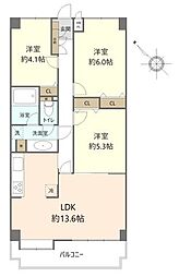 ジュネス葉山クレスト 3LDKの間取図画像