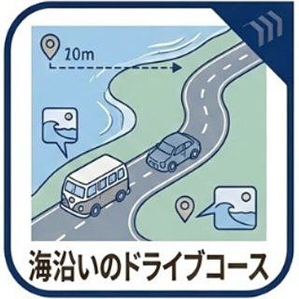 海沿いのドライブコース