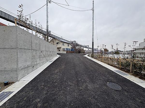 土地前面道路です。