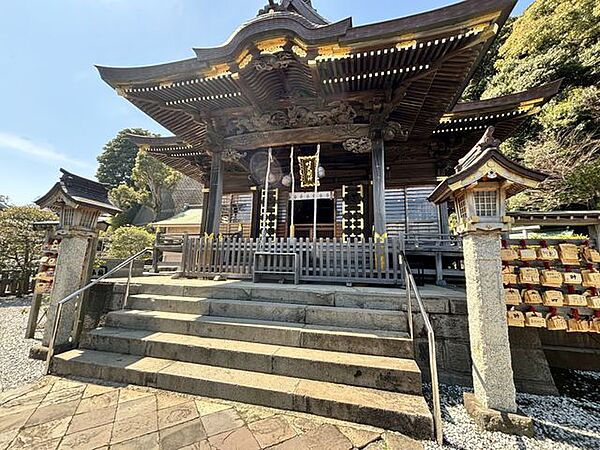 叶神社（西）まで車で12分　約3.5ｋｍ