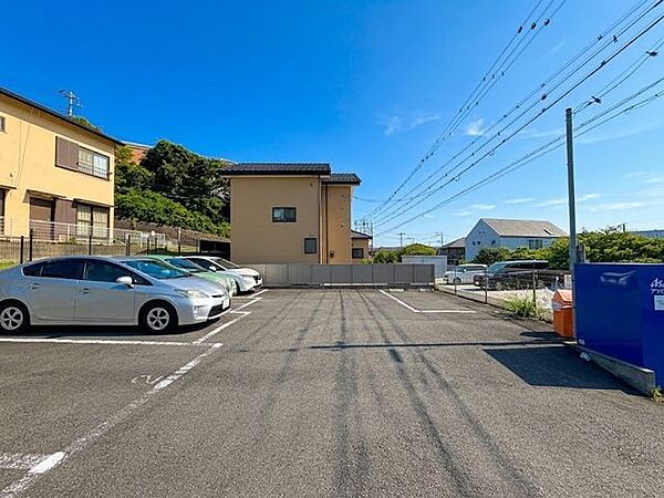 現在は月極駐車場として稼働中。※CGにより天候を晴天に加工しています。