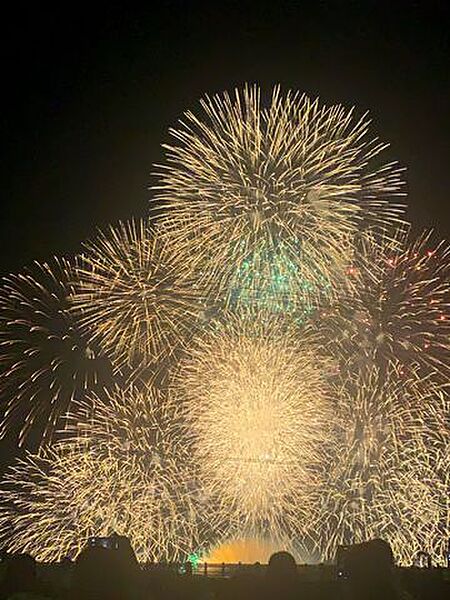 由比ガ浜海水浴場まで車で15分　約6.6km毎年花火大会も開催されます。