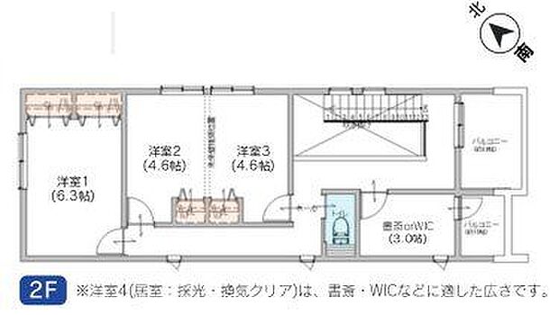2階間取図