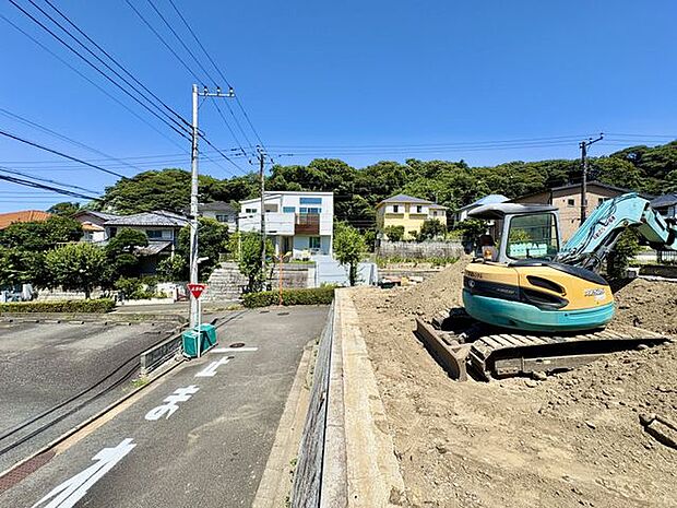 道路面より高くなっているため、開放感も◎!